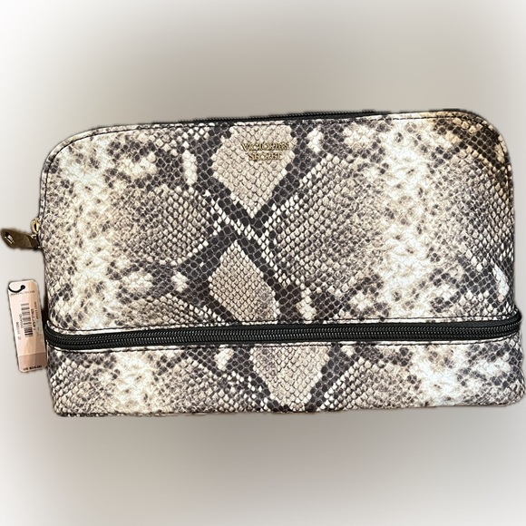 NWT-Rare Python Print Victoria’s Secret Cosmetic Organizers - Picture 10 of 13